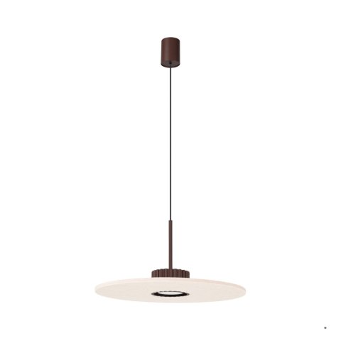 Sollux Lighting Lampa wisząca OVO 1 brązowa/beżowa filc Gx53