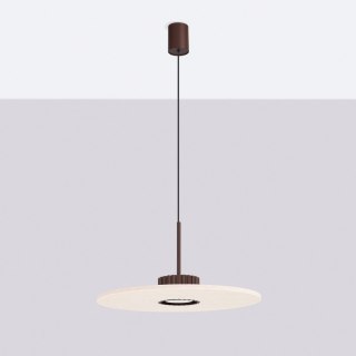 Sollux Lighting Lampa wisząca OVO 1 brązowa/beżowa filc Gx53