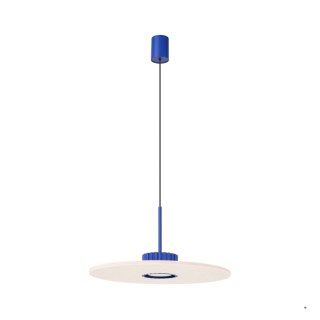 Sollux Lighting Lampa wisząca OVO 1 ultramaryna/beżowa filc Gx53