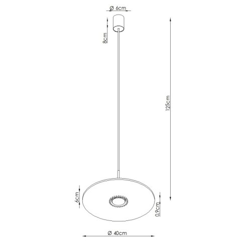 Sollux Lighting Lampa wisząca OVO 1 ultramaryna/beżowa filc Gx53
