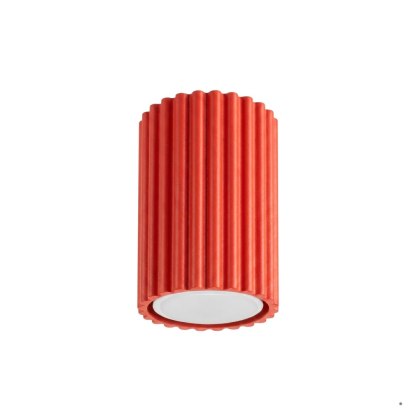 Sollux Lighting Plafon KARBON 10 czerwony