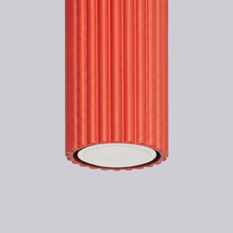 Sollux Lighting Plafon KARBON 10 czerwony
