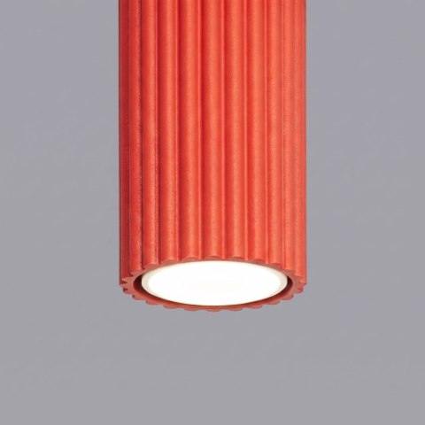 Sollux Lighting Plafon KARBON 10 czerwony