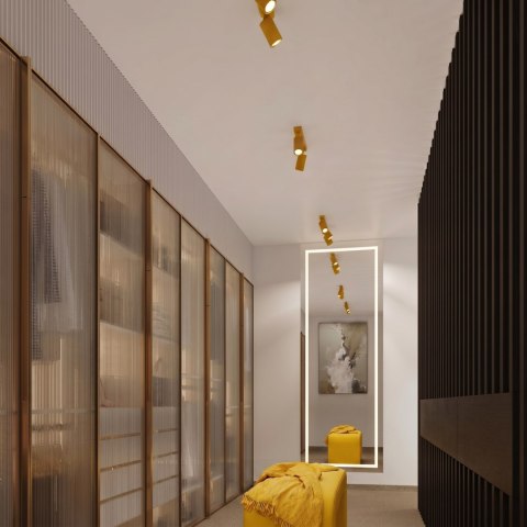Sollux Lighting Plafon KARBON 10 żółty