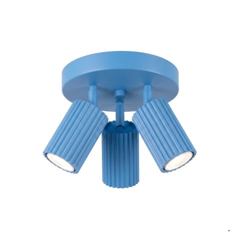 Sollux Lighting Plafon KARBON 3P błękitny