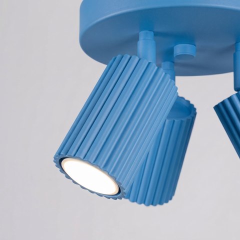 Sollux Lighting Plafon KARBON 3P błękitny
