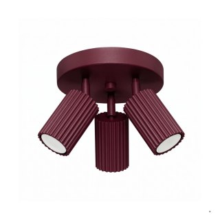 Sollux Lighting Plafon KARBON 3P burgund