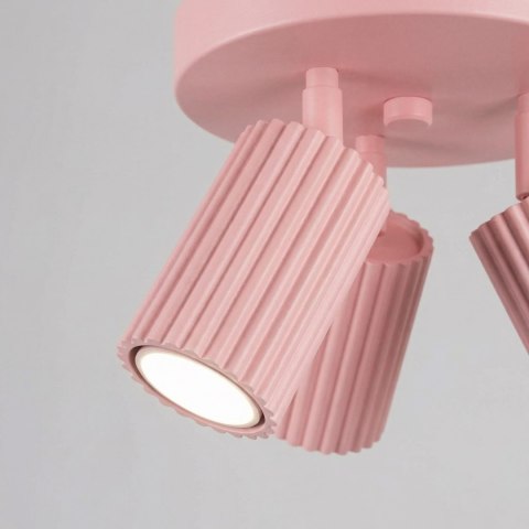 Sollux Lighting Plafon KARBON 3P różowy