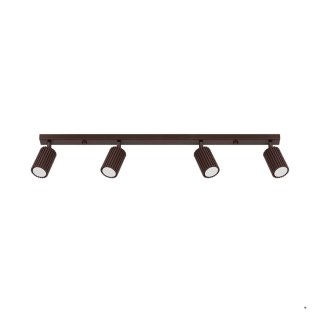 Sollux Lighting Plafon KARBON 4L brązowy