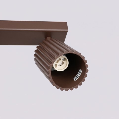 Sollux Lighting Plafon KARBON 4L brązowy