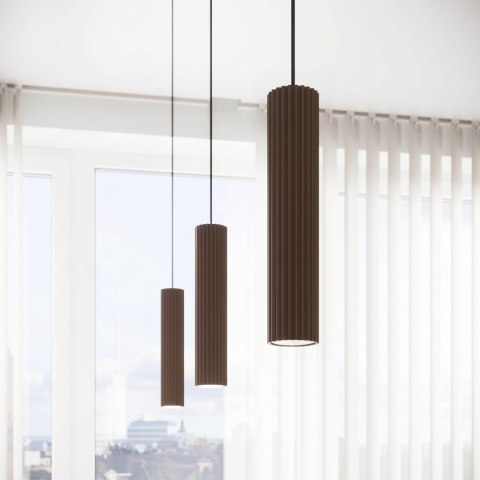 Sollux Lighting Plafon KARBON 4L brązowy
