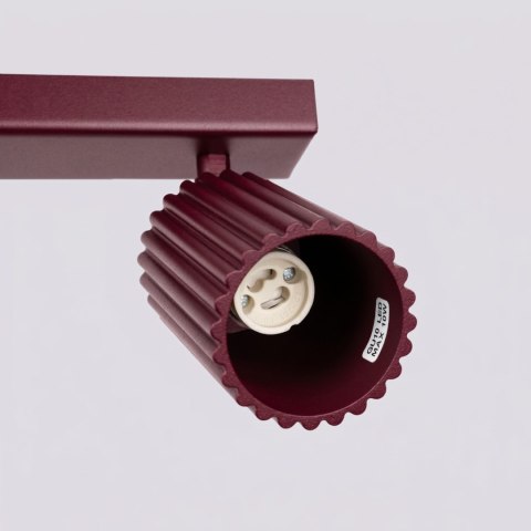 Sollux Lighting Plafon KARBON 4L burgund