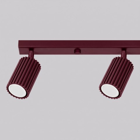 Sollux Lighting Plafon KARBON 4L burgund