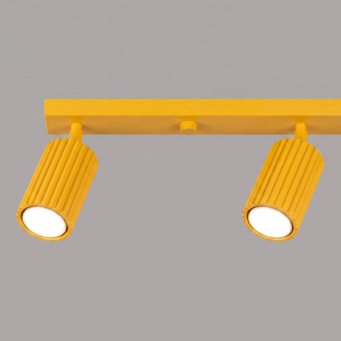 Sollux Lighting Plafon KARBON 4L żółty
