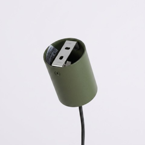 Sollux Lighting Żyrandol KARBON 4 zielona oliwka