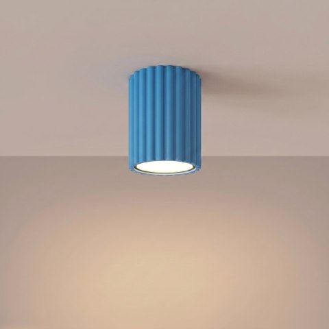 Sollux Lighting Plafon KARBON 10 błękitny
