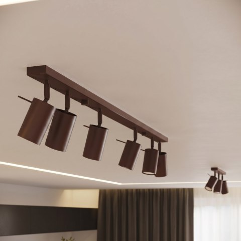 Sollux Lighting Kinkiet RING brązowy
