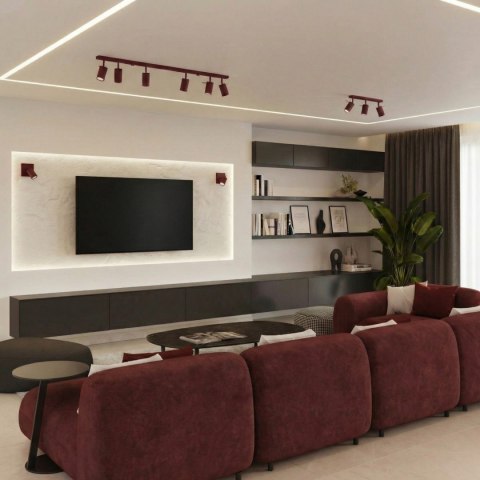Sollux Lighting Kinkiet RING burgund