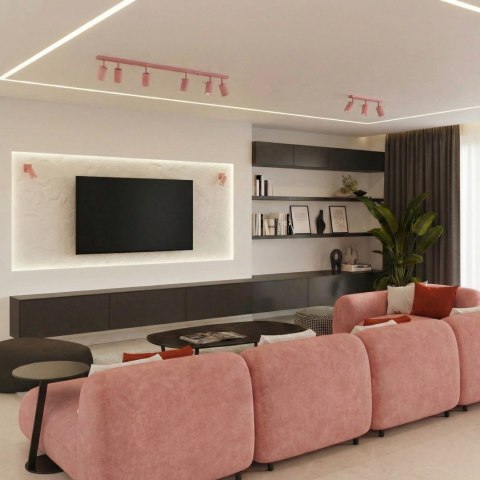 Sollux Lighting Kinkiet RING różowy