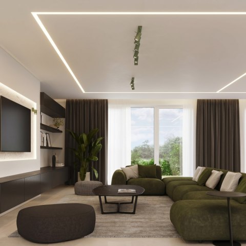 Sollux Lighting Kinkiet RING szałwiowy