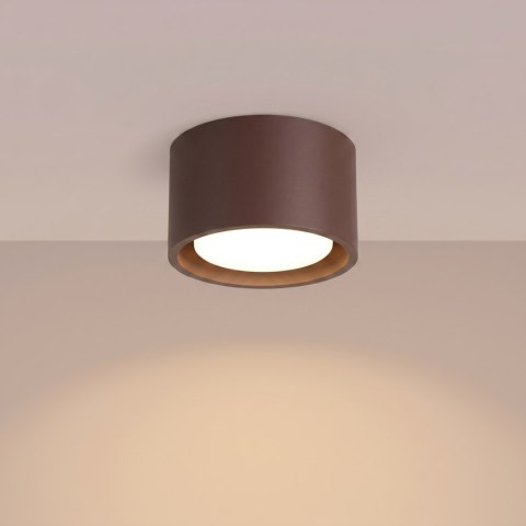 Sollux Lighting Plafon MODO 1 brązowy Gx53