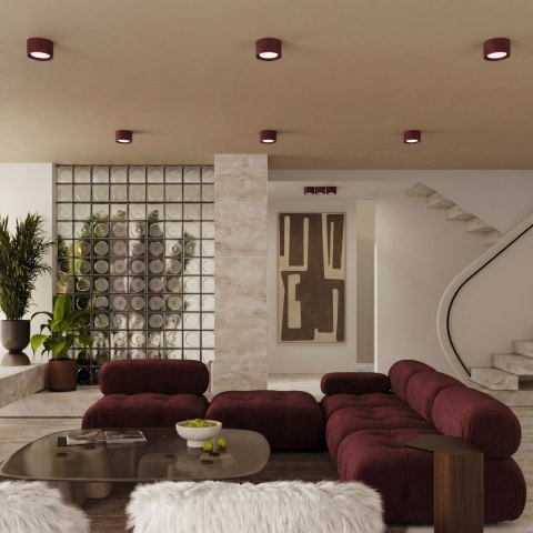Sollux Lighting Plafon MODO 1 burgund Gx53