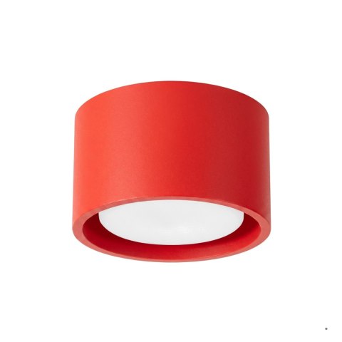 Sollux Lighting Plafon MODO 1 czerwony Gx53