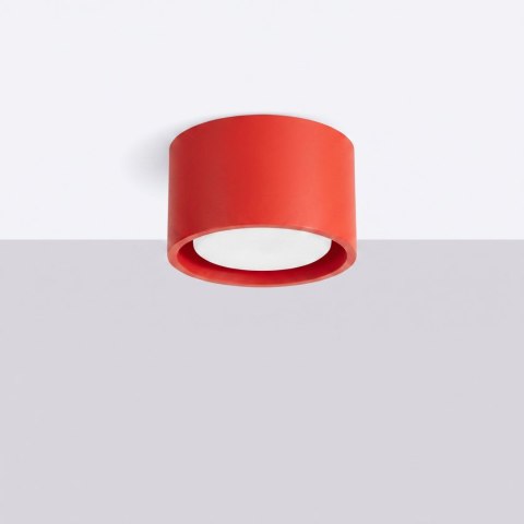 Sollux Lighting Plafon MODO 1 czerwony Gx53