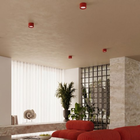 Sollux Lighting Plafon MODO 1 czerwony Gx53
