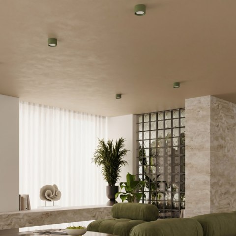 Sollux Lighting Plafon MODO 1 zielona oliwka Gx53