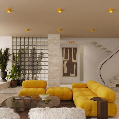 Sollux Lighting Plafon MODO 1 żółty Gx53