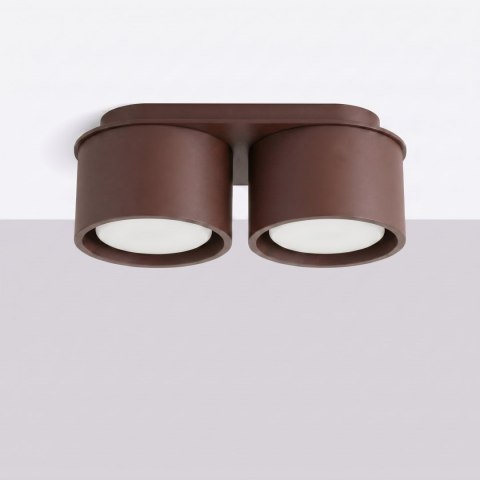 Sollux Lighting Plafon MODO 2 brązowy Gx53