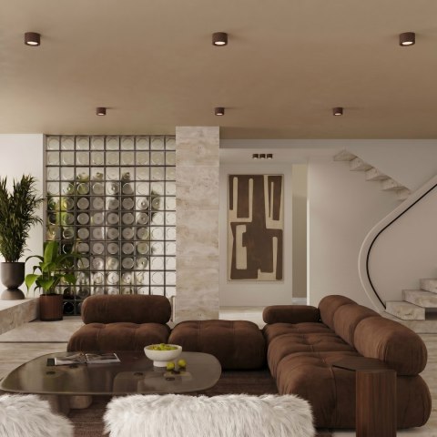 Sollux Lighting Plafon MODO 2 brązowy Gx53