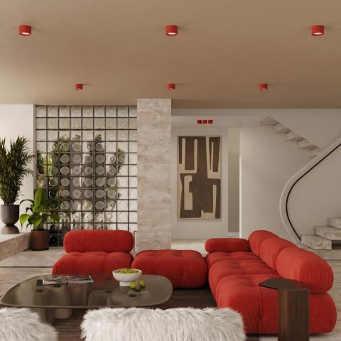 Sollux Lighting Plafon MODO 2 czerwony Gx53