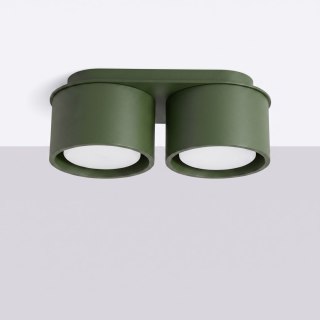 Sollux Lighting Plafon MODO 2 zielona oliwka Gx53
