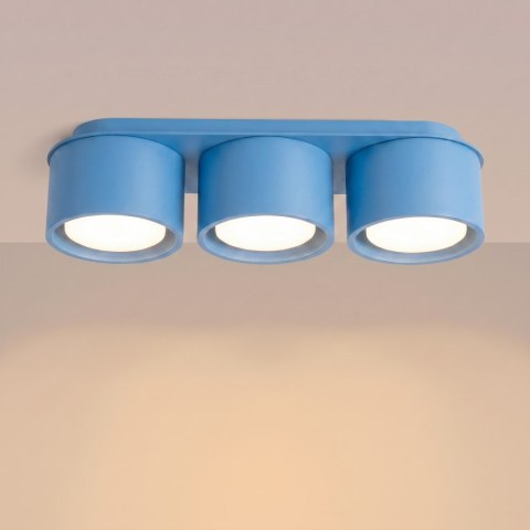 Sollux Lighting Plafon MODO 3 błękitny Gx53