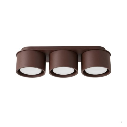 Sollux Lighting Plafon MODO 3 brązowy Gx53