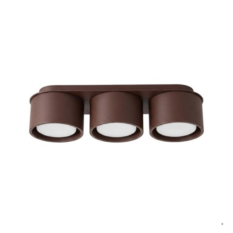 Sollux Lighting Plafon MODO 3 brązowy Gx53