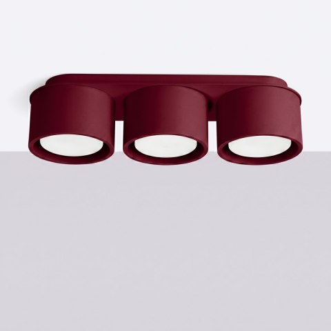 Sollux Lighting Plafon MODO 3 burgund Gx53