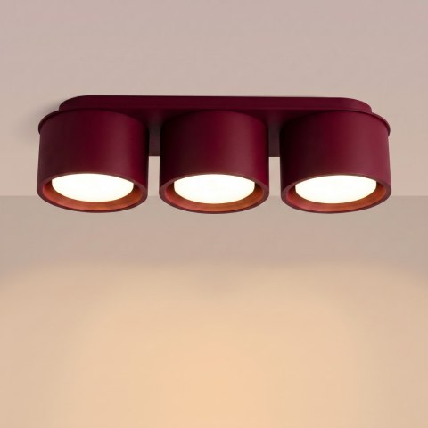 Sollux Lighting Plafon MODO 3 burgund Gx53