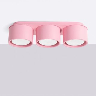 Sollux Lighting Plafon MODO 3 różowy Gx53