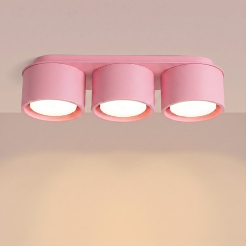 Sollux Lighting Plafon MODO 3 różowy Gx53