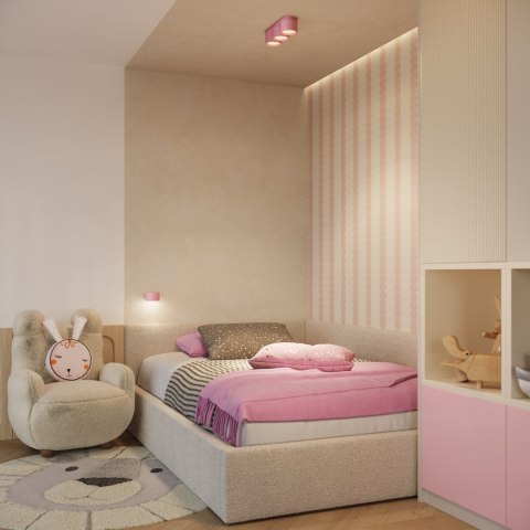 Sollux Lighting Plafon MODO 3 różowy Gx53