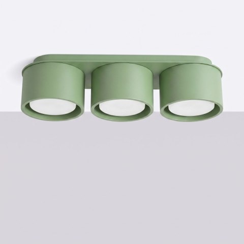 Sollux Lighting Plafon MODO 3 szałwiowy Gx53