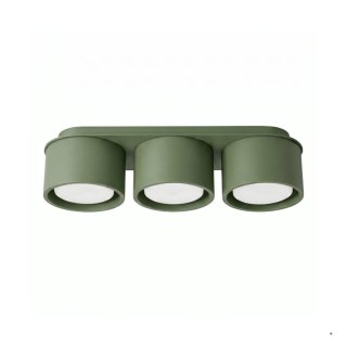 Sollux Lighting Plafon MODO 3 zielona oliwka Gx53