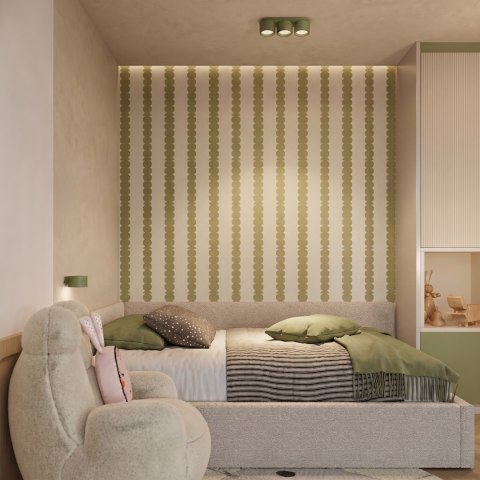 Sollux Lighting Plafon MODO 3 zielona oliwka Gx53