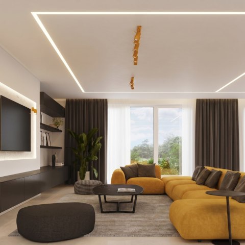 Sollux Lighting Plafon RING 2 żółty