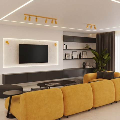 Sollux Lighting Plafon RING 2 żółty