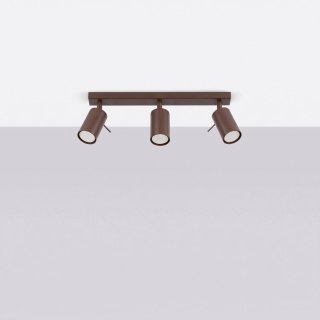 Sollux Lighting Plafon RING 3L brązowy