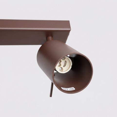 Sollux Lighting Plafon RING 3L brązowy
